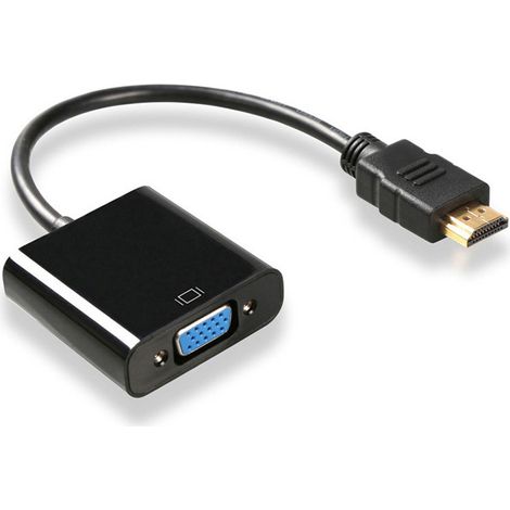Stück Schwarzer Hdmi-zu-vga-adapter (stecker Auf Buchse), Konverteradapter 1080p Für Tablet-pc/laptop