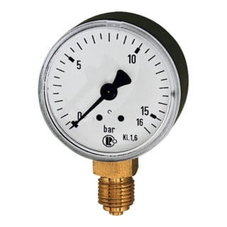 Standardmanometer, Stahlblechgehäuse, G 1/4" unten, 0-25,0 bar, Ø 63