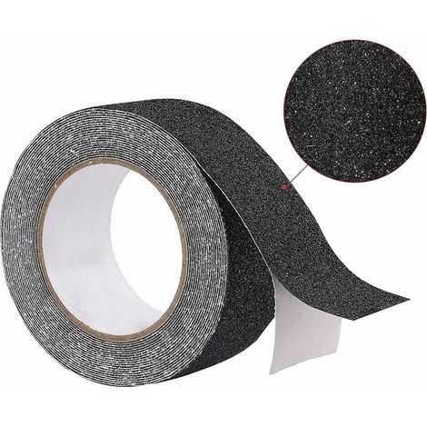 Schwarzes, Rutschfestes Klebeband (5 Cm X 10 M), Hohe Haftkraft, Starkes, Abriebfestes Sicherheitsklebeband Für Treppen, Stufen, Geländer, Innen- Und Außenbereich