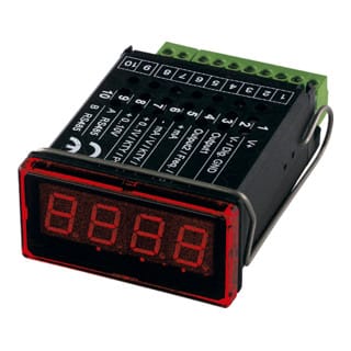 Mikroprozessorgesteuerte Digital-Anzeige, 4-stellige LED-Anzeige