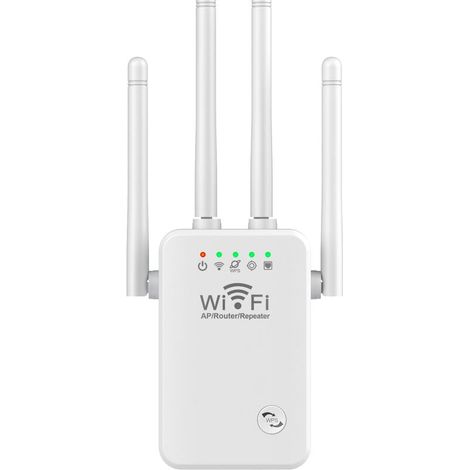 Wlan-repeater (2,4 Ghz) Mit 4 Antennen, 300 M Reichweite – Langstrecken-signalverstärker – 1000-mbit/s-ethernet-anschluss Für Kabelgebundene Verbindung