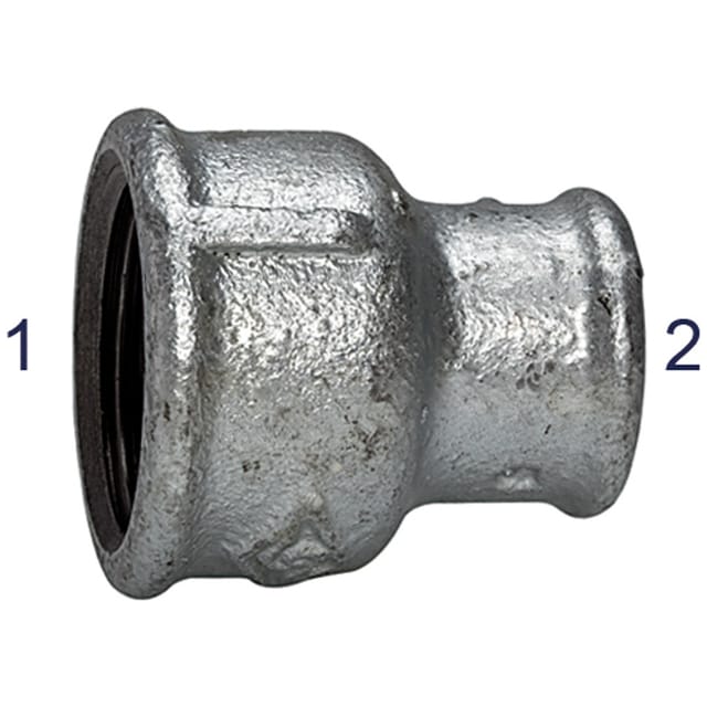 Muffe 240, I/I, Rp 3", Rp 1.1/2", Temperguss schwarz feuerverzinkt