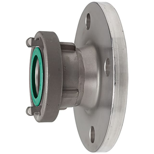 Storz-Übergangsstück, Edelstahl V4A, Storz-Größe 75-B, Flansch DN 65