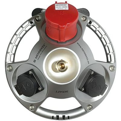 Versorgungseinheit, 2 SchuKo-Steckdosen, 1 CEE-Form-Steckdose