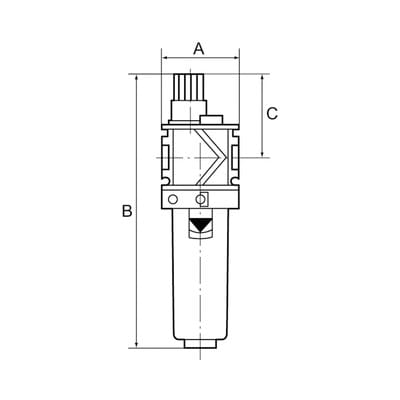 Nebelöler »variobloc«, mit Metallbehälter, Sichtrohr, BG 1, G 1/4