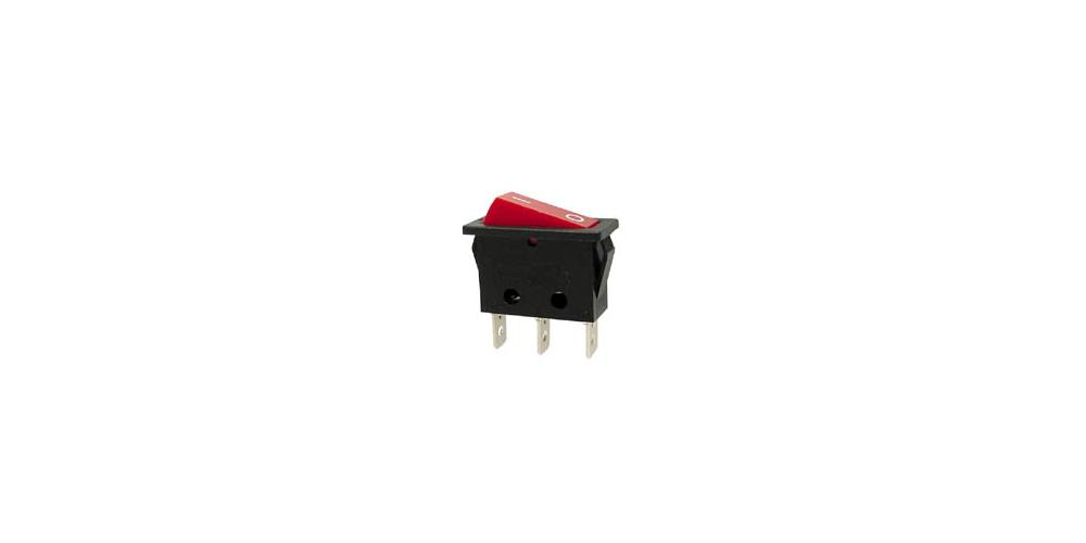Velleman - Leistungswippenschalter 10a-250v Spst Ein-aus - Mit Roter Neonlampe