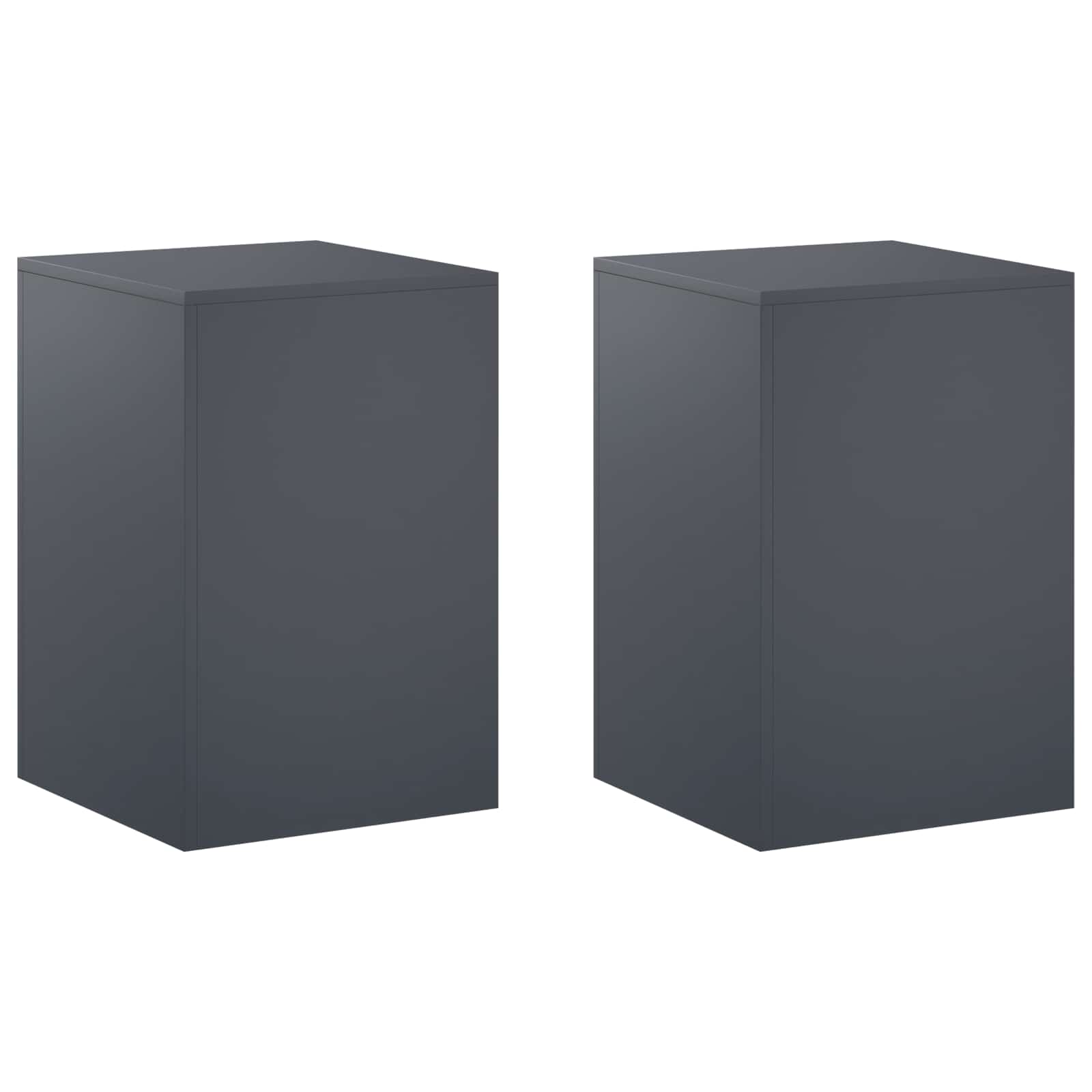 Pflanzenständer 2 Pcs Anthrazit 40 X 40 X 60 Cm Vidaxl
