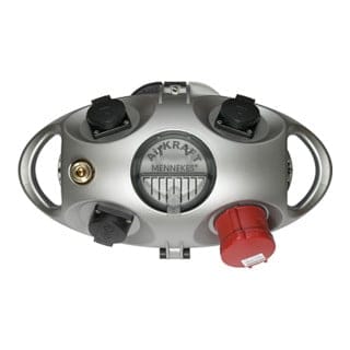 Versorgungseinheit 3 SchuKo-Steckdosen, 1 CEE-Form-Steckdose, IP 44