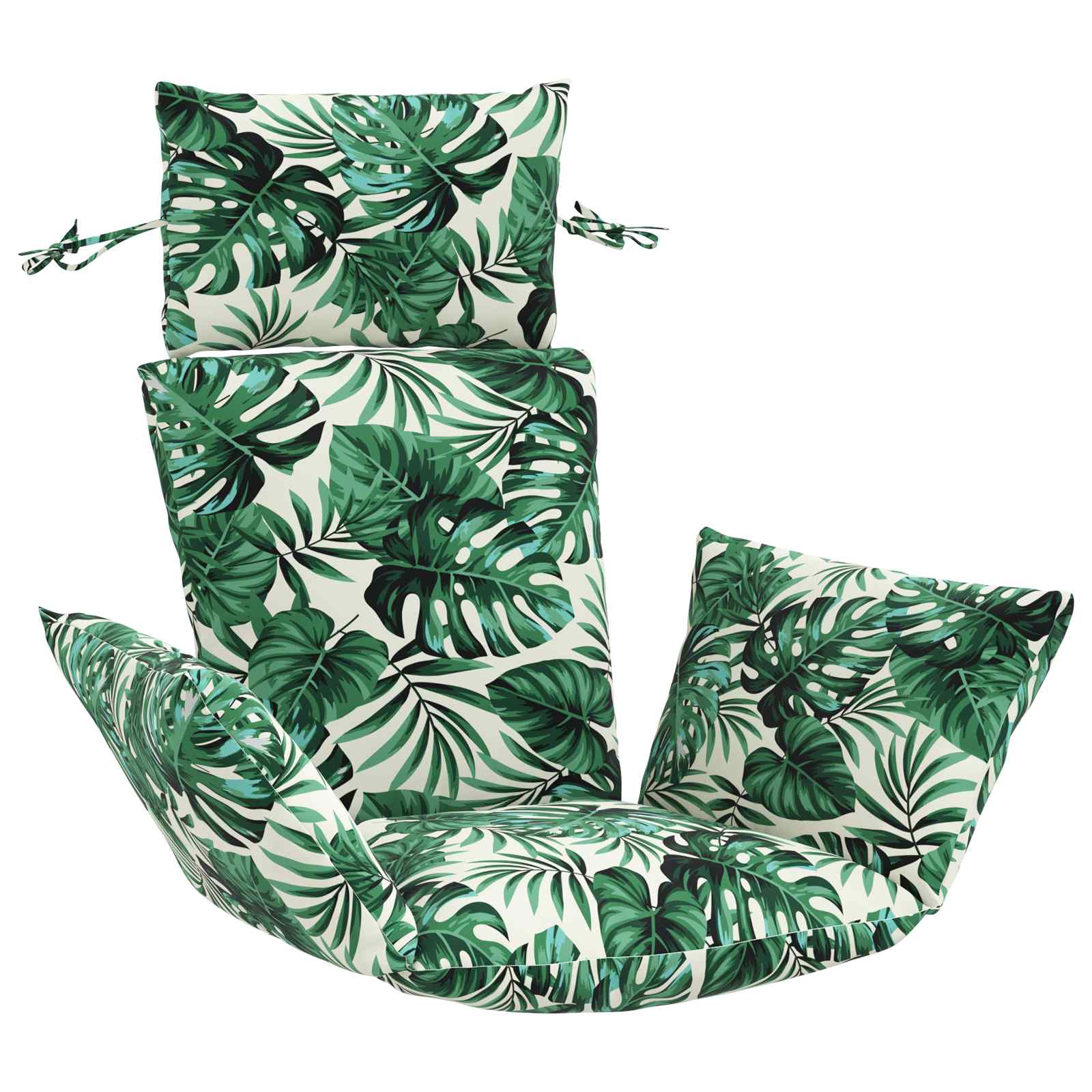 Adirondack Kissen Putten 100 % Polyester Blattmuster Vidaxl