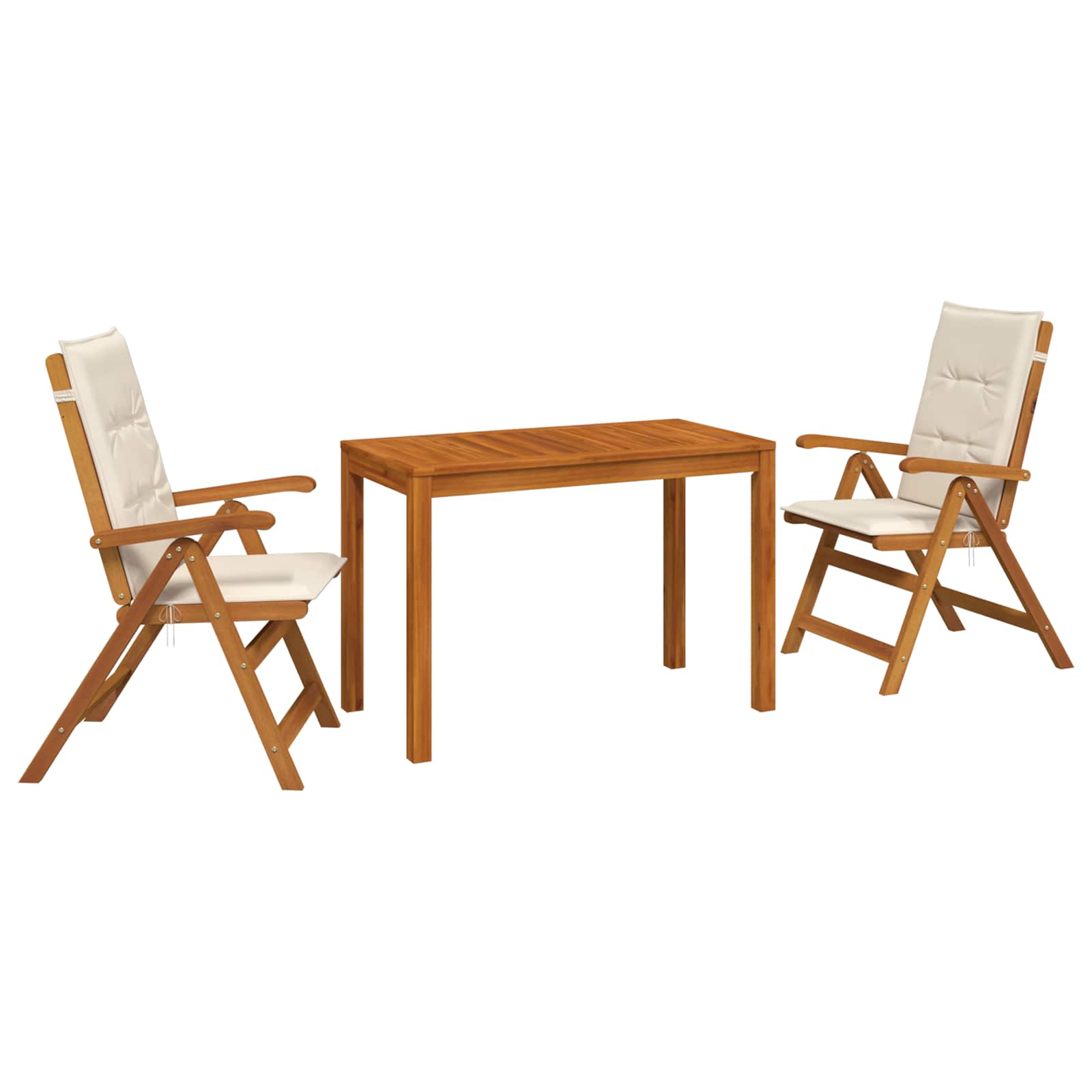 Garten Essgruppe Natur Massivholz Akazie Vidaxl