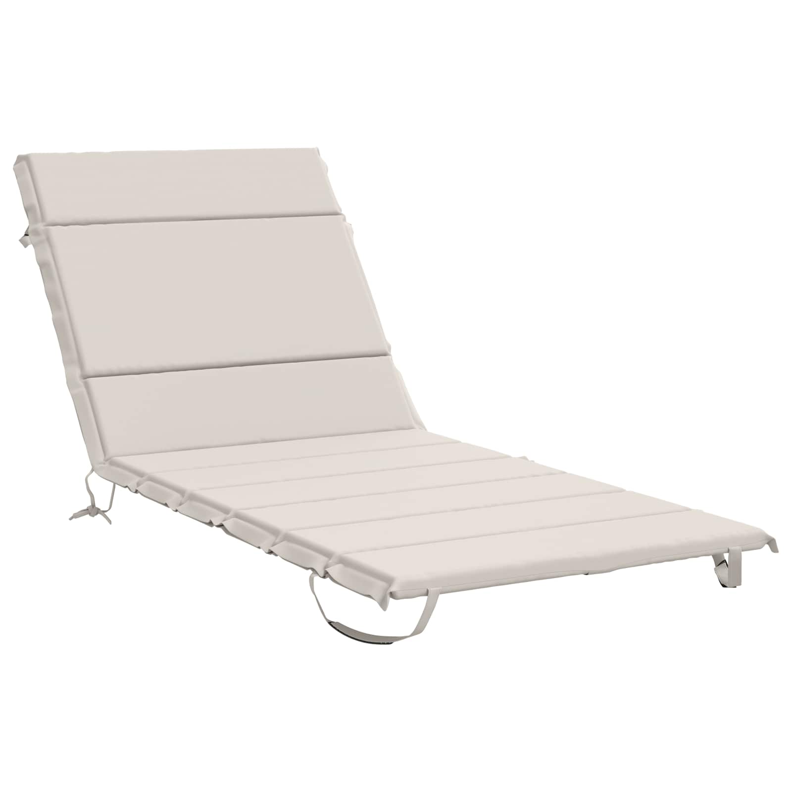 Sonnenliege Kissen Gemert 100 % Polyester Weiß 200 X 70 X 3 Cm Vidaxl