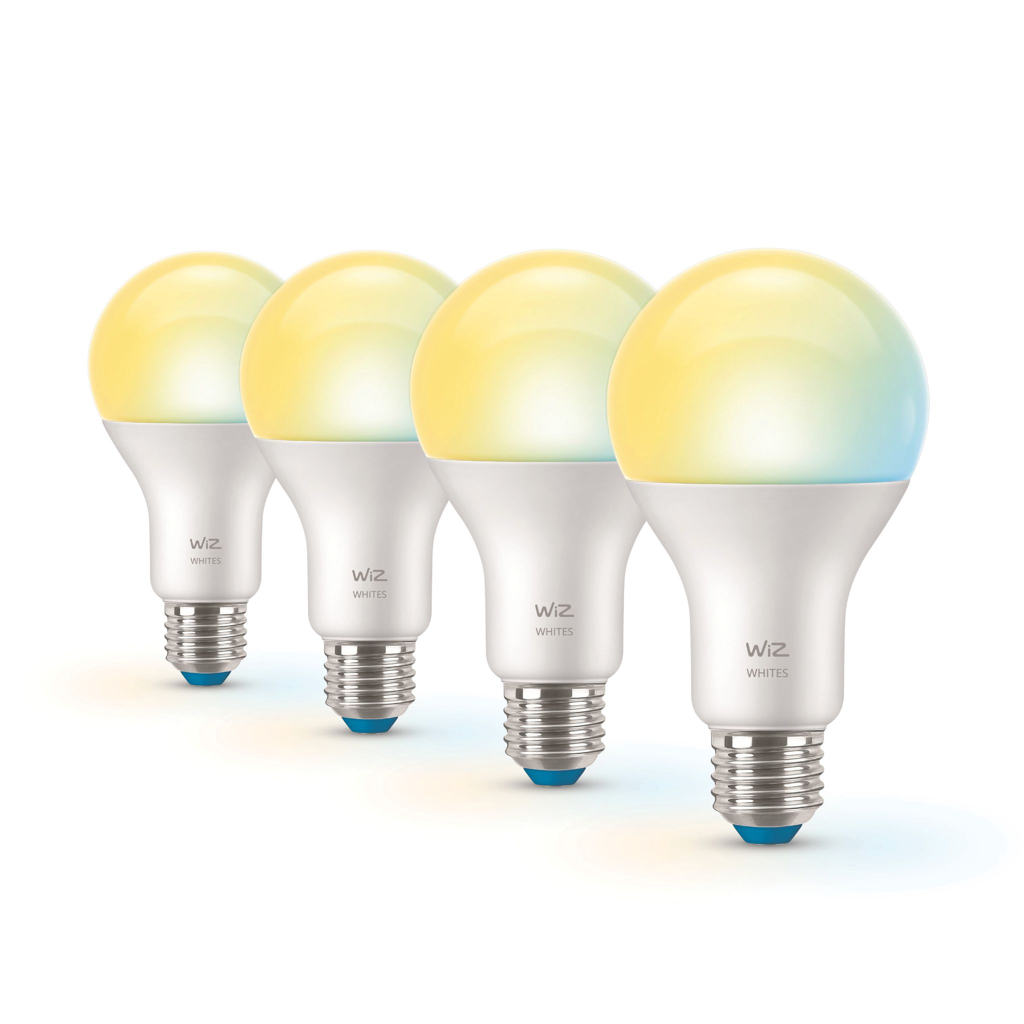 Wiz Vorteilspaket Mit 4 Standard Lampen Matt E27 60w Warm Bis Kaltweißes Licht - Kompatibel Mit Apple Homekit, Alexa Und Google Home - Tunable White