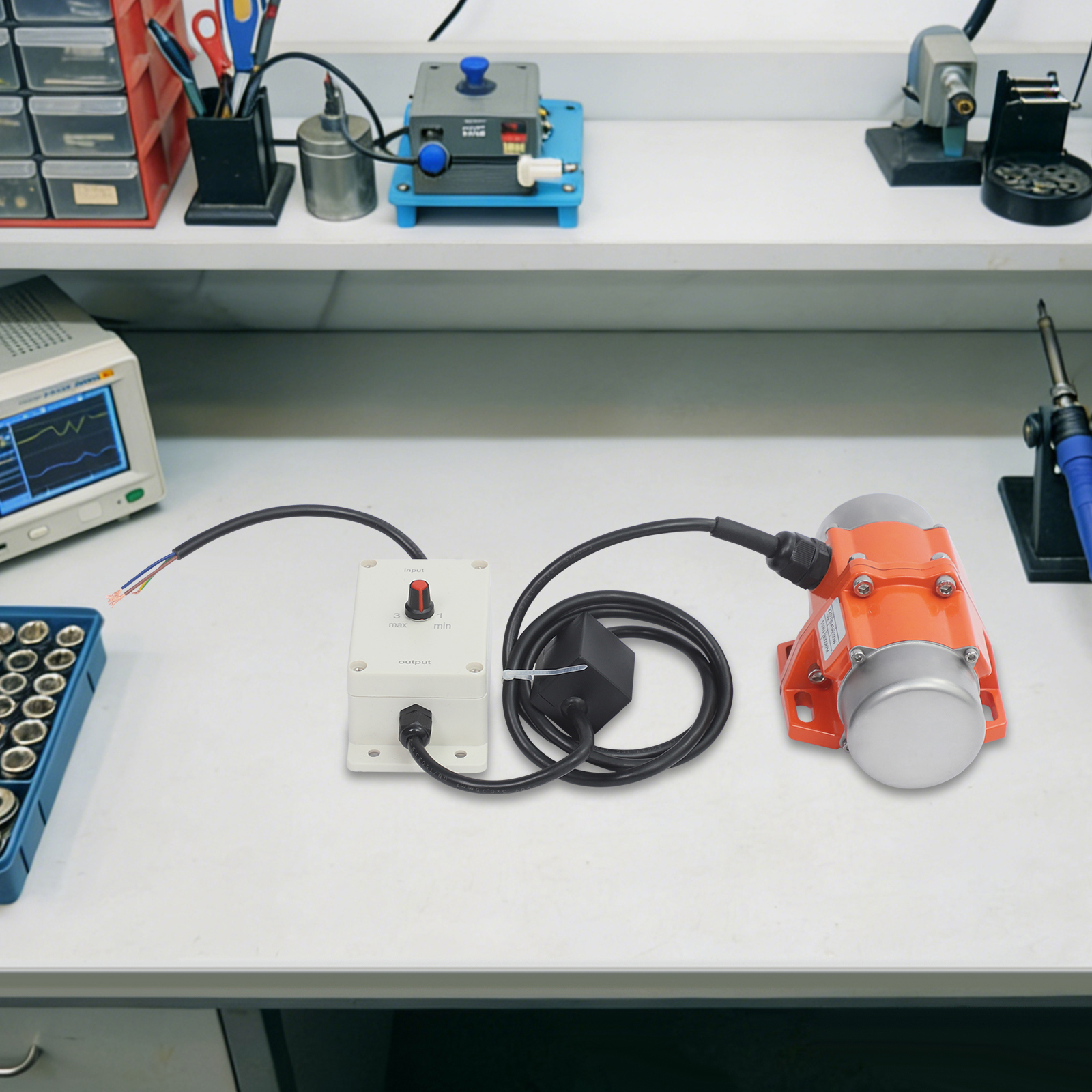 Yissale - Werkzeug - 3000 U/min Elektromotor Vibrierend Mit Drehzahlregler Industriemotor Manueller Start