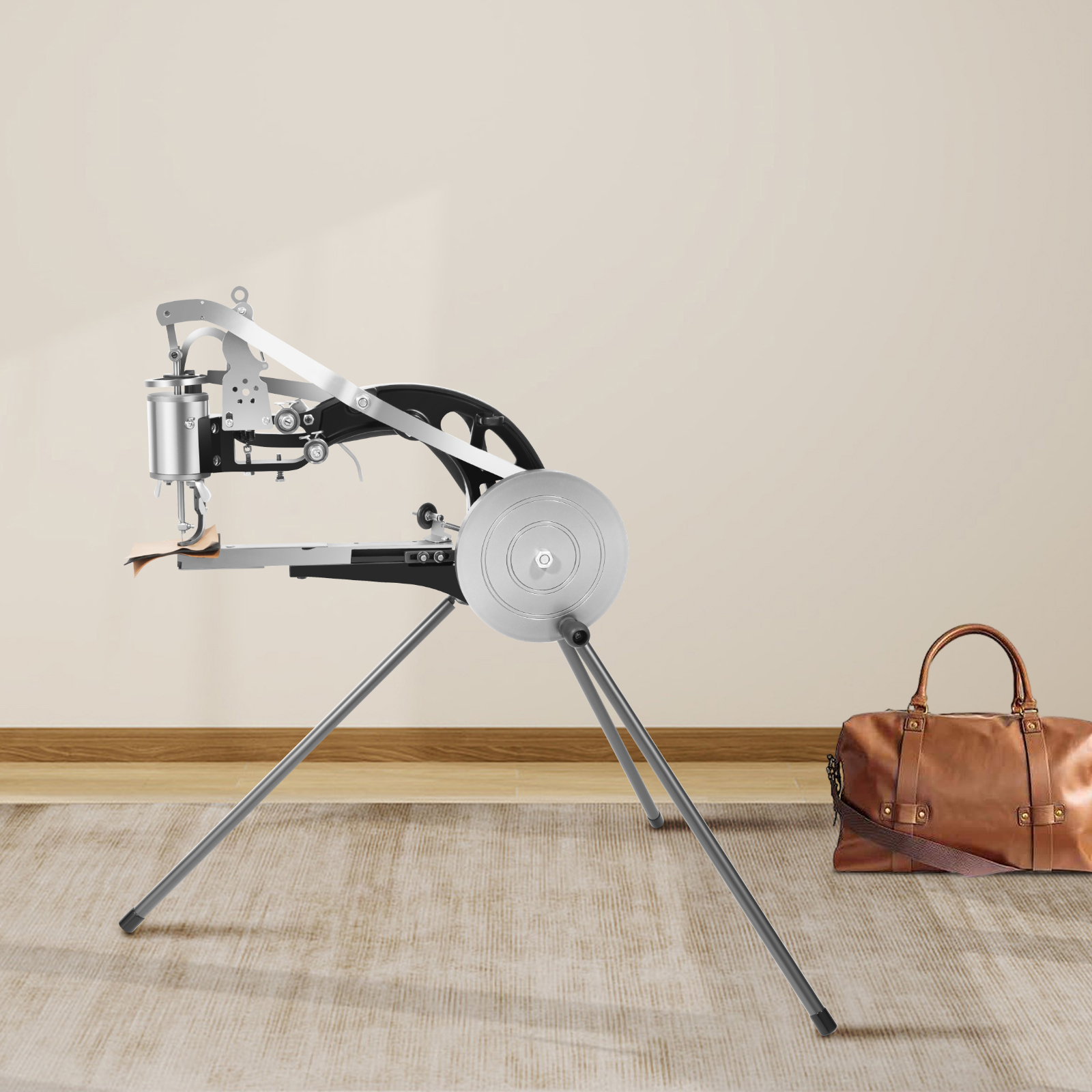 Yissale - Werkzeug - Handnähmaschine 3 X Lange Stangen 360° - Handnähmaschine Für Schuhmacher - Metallnähmaschine - Spezialnähmaschine Für Schuhmacher - Leder - Eisen - Vintage