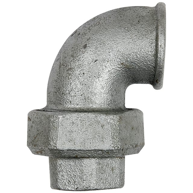 Verschraubung Bogen 95,I/I, Rp 3/4", Temperguss schwarz