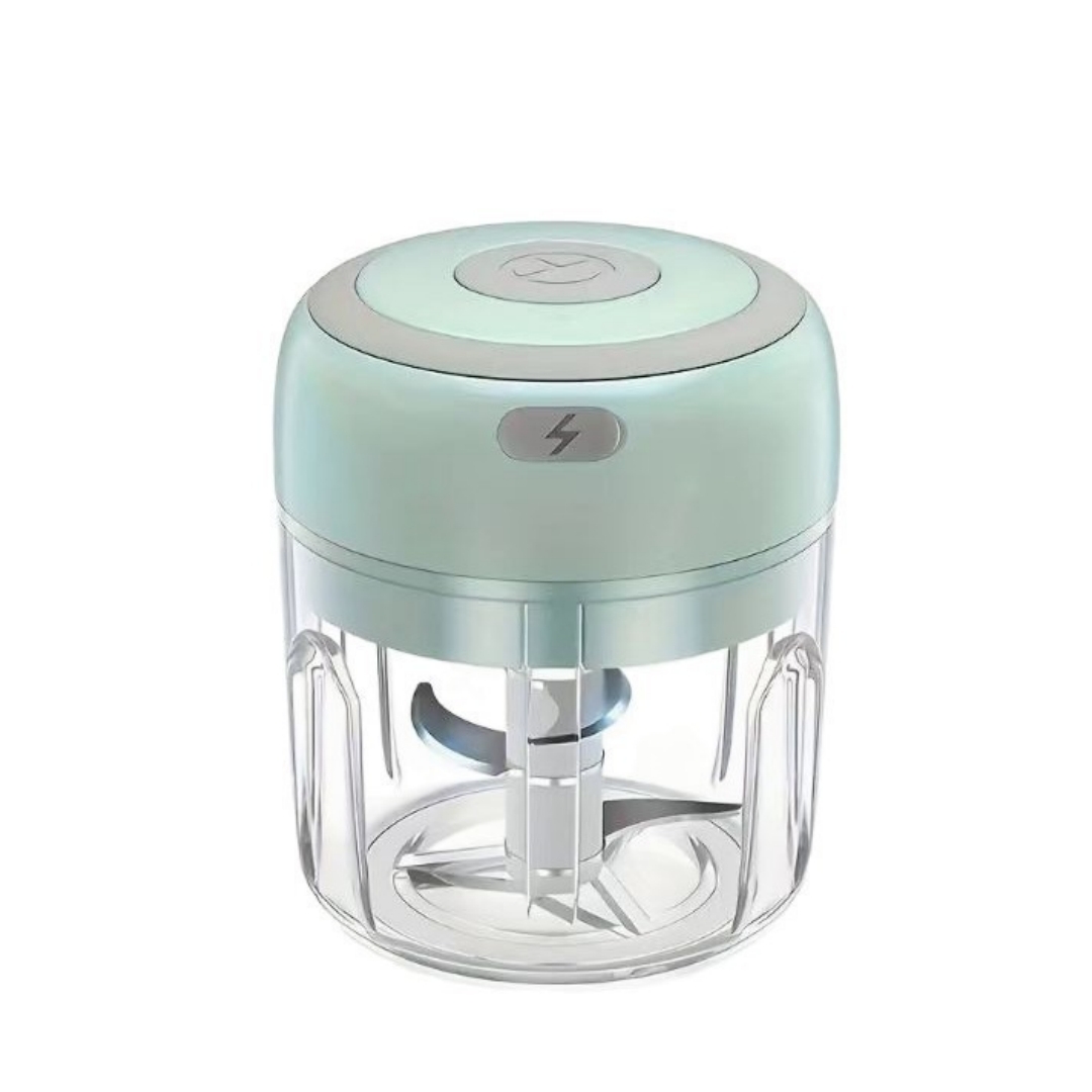 Elektrischer Mini-zerkleinerer, Usb-gemüsemühle, Knoblauchmixer, Einhandbedienung, Leicht Zu Reinigen (grün, 250 Ml)
