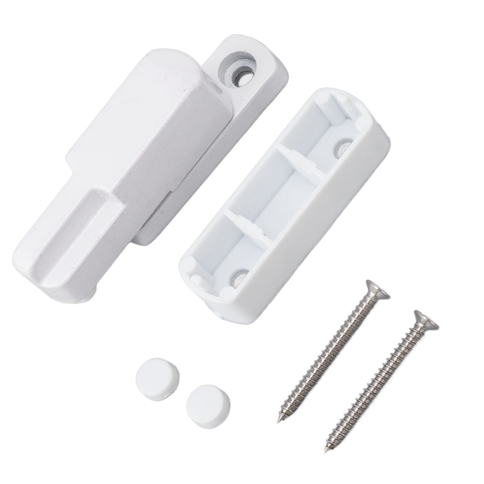 Fensterflügelverriegelung Aus Aluminiumlegierung, T-förmig, Kindersicher, Weiß