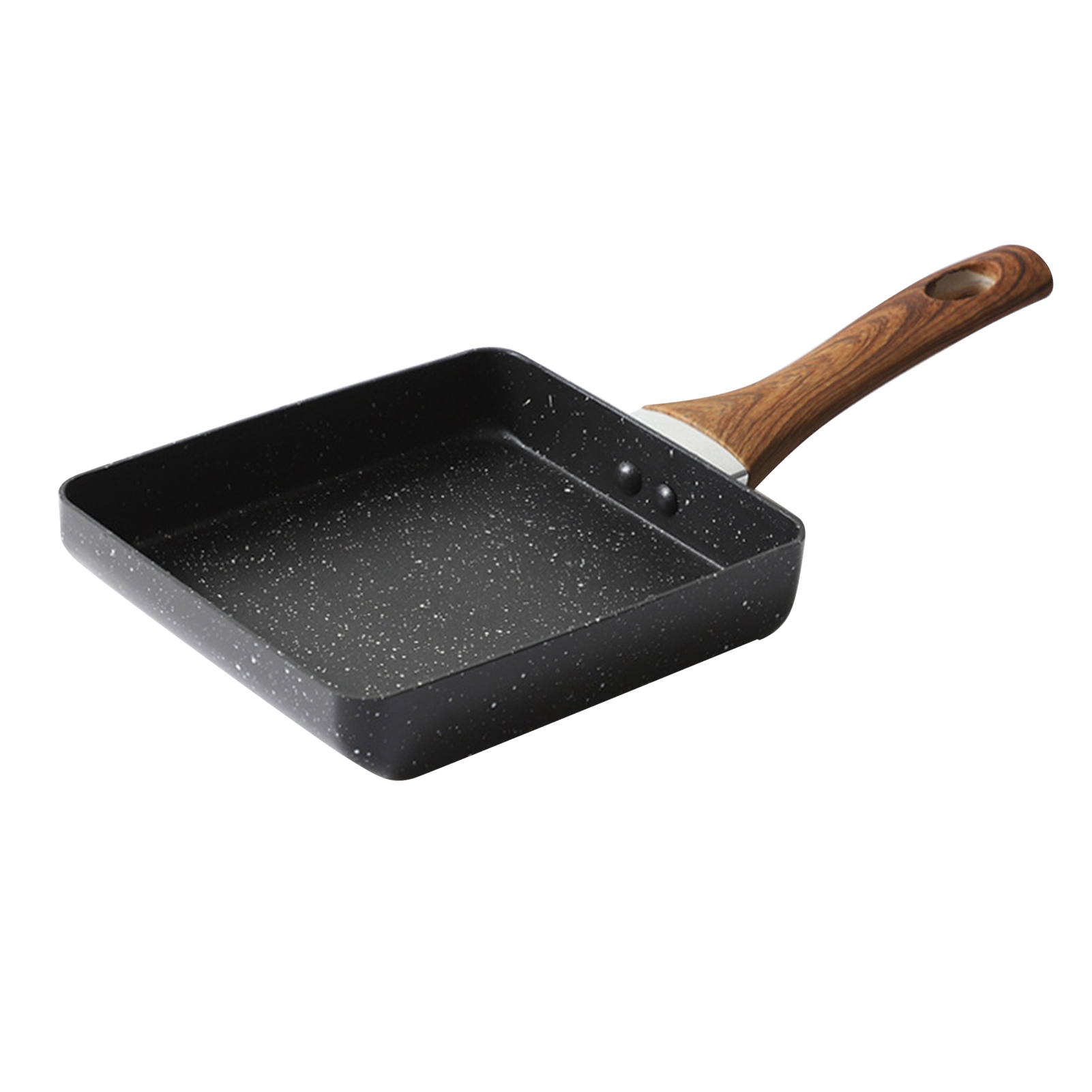Tamagoyaki-pfanne, Antihaftbeschichtet, Mini-omelettpfanne, Flache Frühstückspfanne Für Die Küche, Schwarz, 15 X 18 Cm / 5,9 X 7,1 Zoll