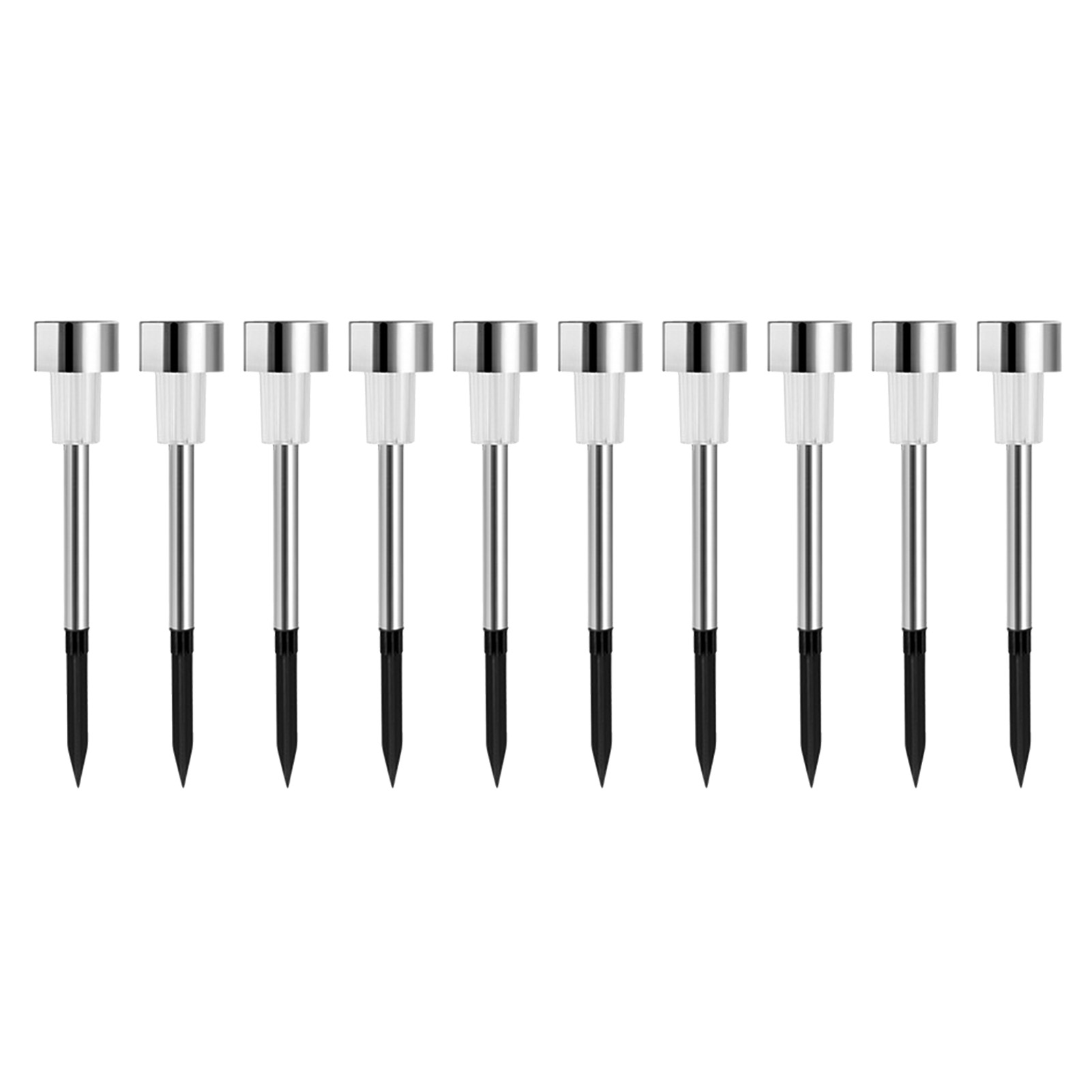 10 Stück 4,5 Cm Solarleuchten Zum Einstecken Für Garten, Landschaft, Wege, Rasen, Dekoration, Für Terrasse, Hof, Weißes Licht