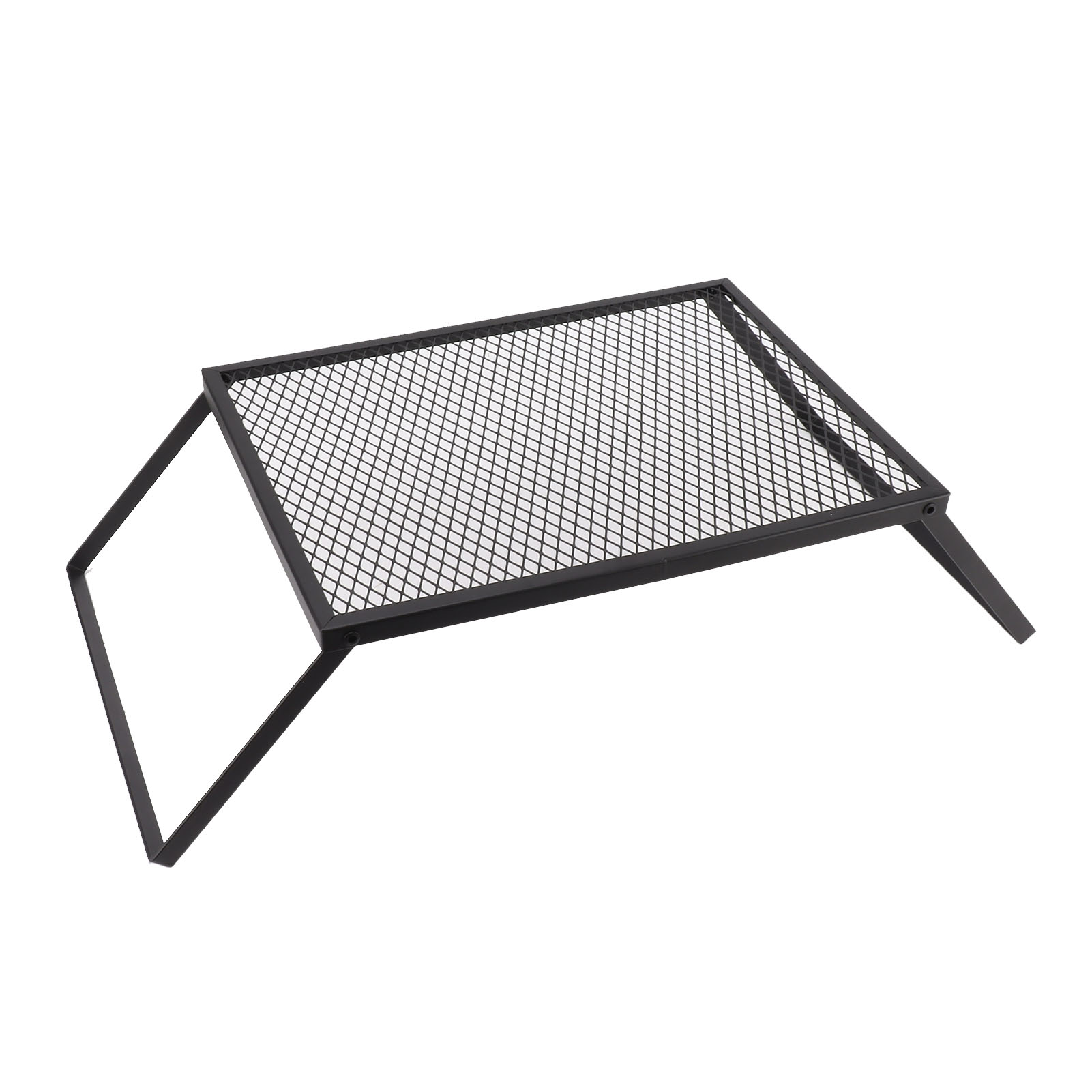 Zusammenklappbarer Lagerfeuergrill, Hitzebeständig, Robust, Tragbar, Für Camping, Picknick, Garten, Terrasse, 40 X 30 Cm, Mit Gabel