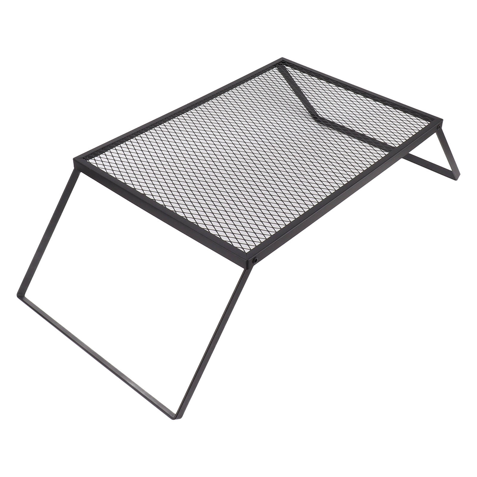 Faltbarer Lagerfeuergrill, Hitzebeständig, Robust Und Tragbar, 50 X 35 Cm, Mit Gabel.
