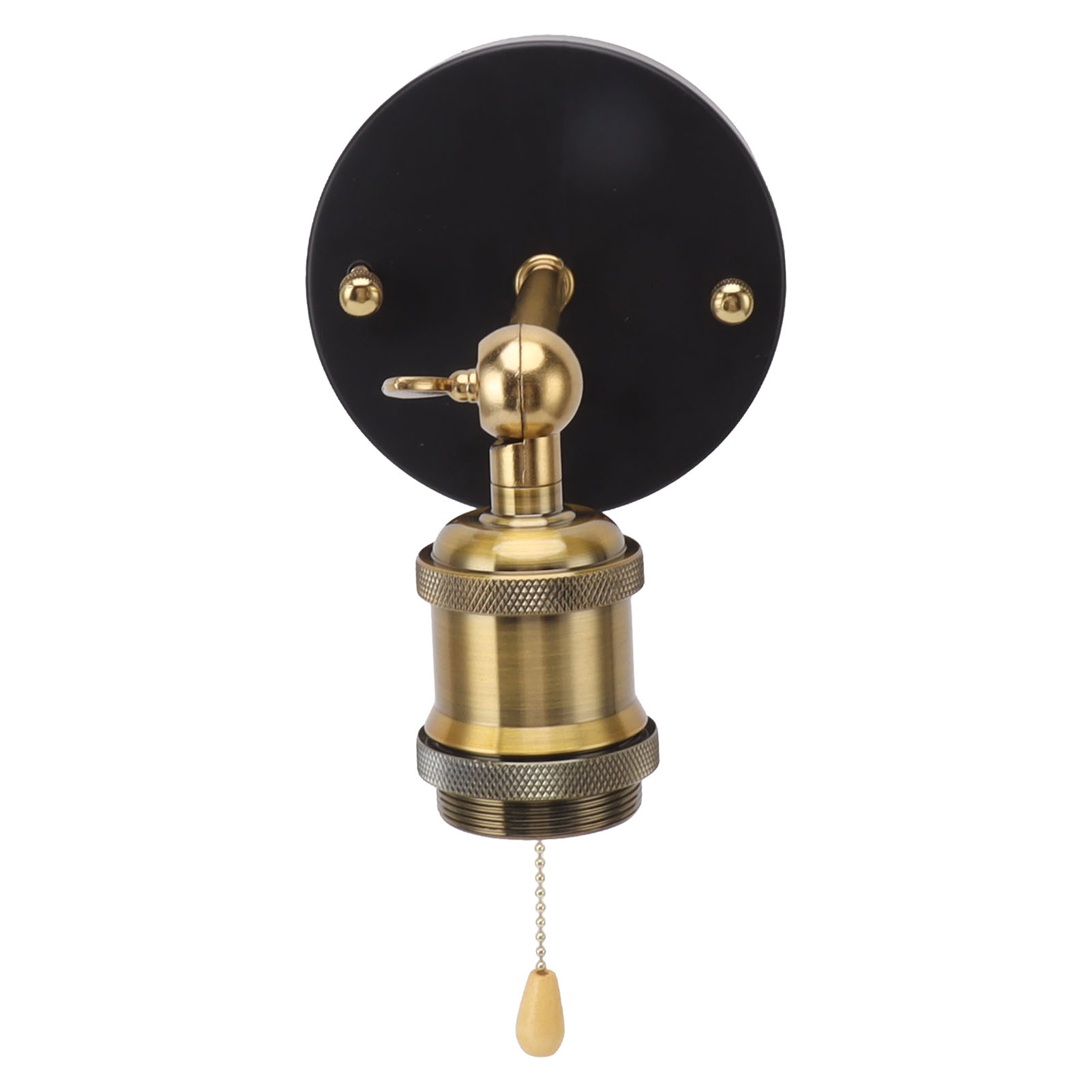 Retro-wandleuchte E27/e26, Verstellbar, Aus Eisen, Vintage-stil, Mit Schalter, Für Schlafzimmer, Wohnzimmer, Bar, 85–265 V, Gold