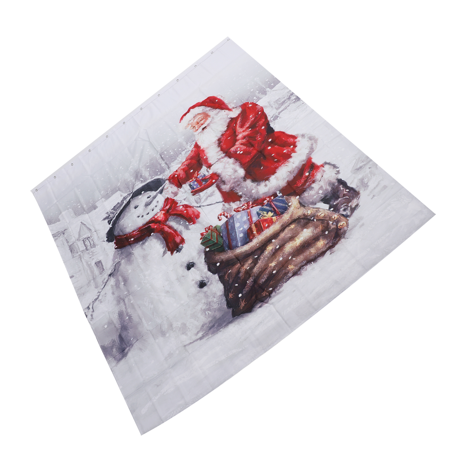 Weihnachtlicher Duschvorhang, Exquisiter Digitaldruck, Verdickter, Wasserdichter Stoff, Duschvorhang Für Badezimmer