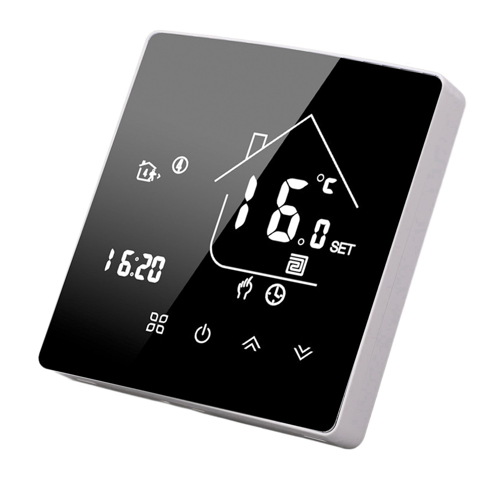 Digitaler Thermostat Mit App- Und Sprachsteuerung, Lcd-touchscreen, Intelligenter Temperaturregler Für Elektrische Heizungen (95–240 V) Für Zuhause