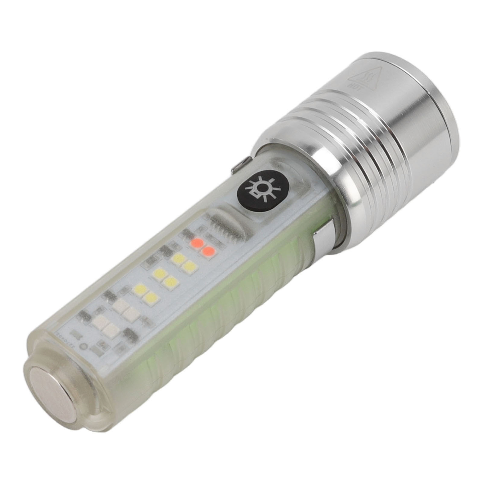 Led-taschenlampe Mit 8 Modi, Usb-aufladbar, Hohe Helligkeit, Magnetische Mini-uv-taschenlampe Für Notfälle Im Freien