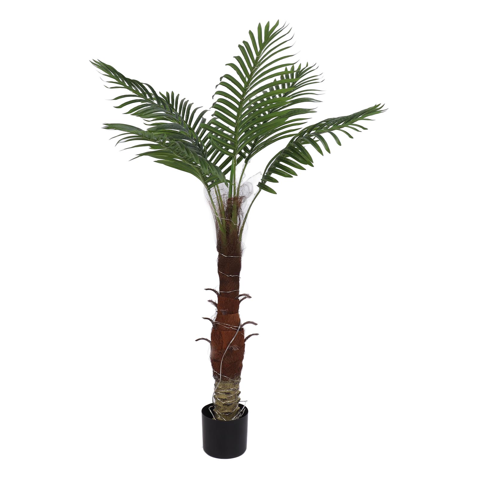 1,20 M Hohe Künstliche Palme Mit 300 Leds, Solarladepanel, Schutzart Ip65, 800 Mah Led-beleuchtung Für Pool, Strand, Garten Und Partys