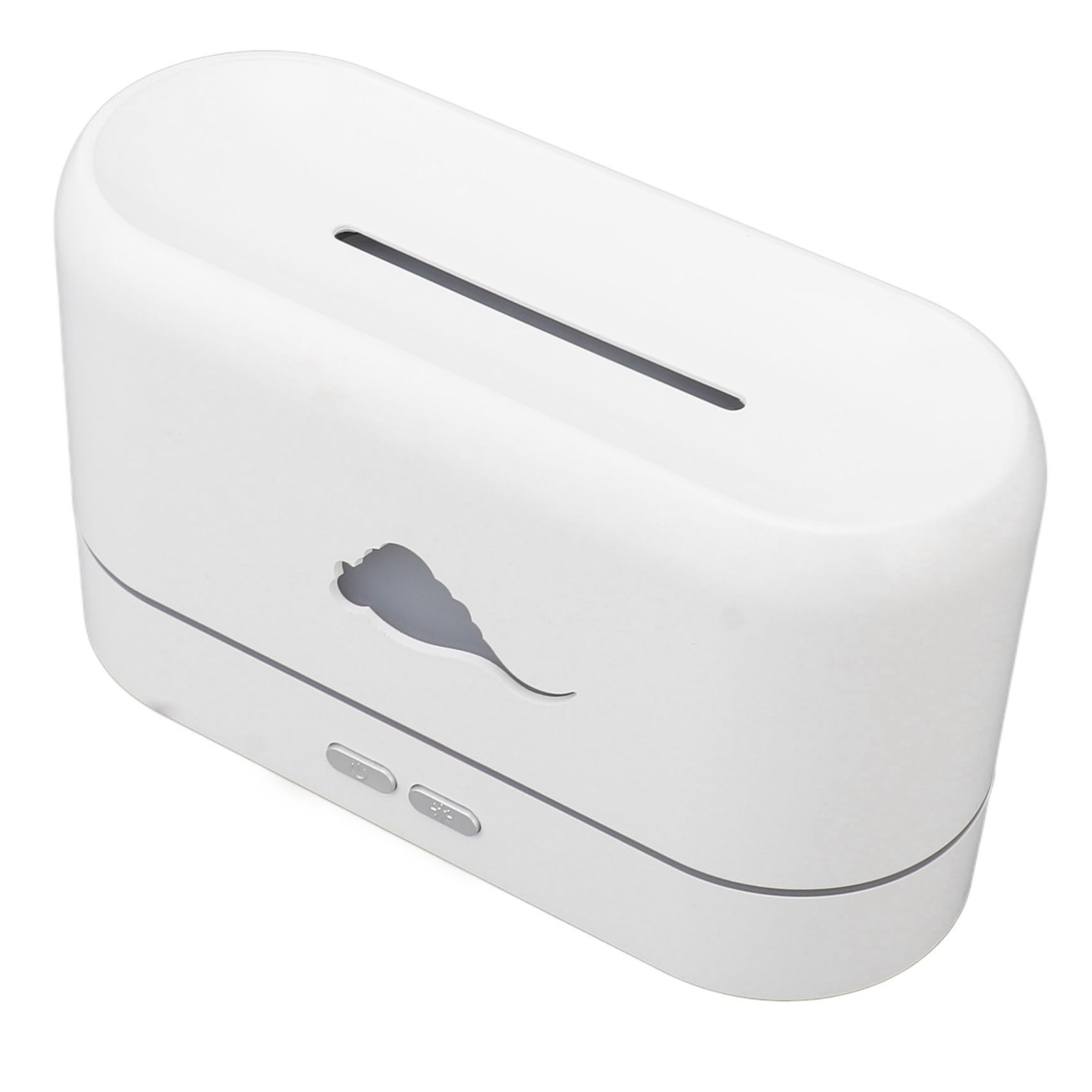 Luftbefeuchter Mit Aromadiffusor, Flammenmuster-licht, Bluetooth-lautsprecher, Heimdekoration Für Zimmer, Weiß