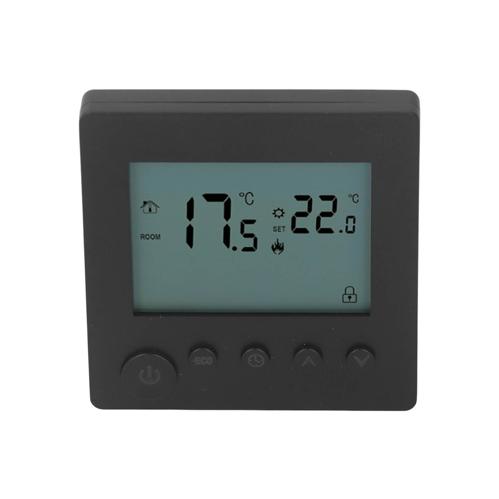 Intelligenter Thermostat 4500w Mit Tastensteuerung Für Warmwasserbereitung, Geeignet Für Zuhause, Büro, Hotel, Ac 90v Bis 240v, Schwarz