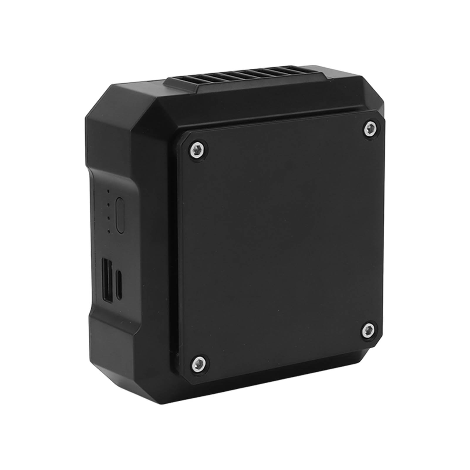 Gürtelventilator Mit Clipverschluss, Usb-ladefunktion, 4000-mah-akku, 3 Geschwindigkeitsstufen, Weißes Licht, Abs-gehäuse – Ideal Für Camping, Abenteuer Und Reisen.
