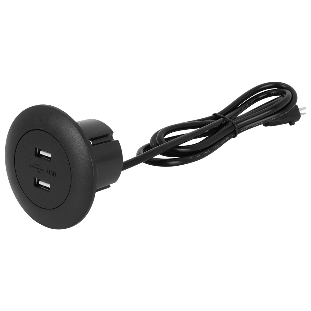 Steckdose Mit Zwei Usb-ladeanschlüssen Für Mobiltelefone An Elektrisch Verstellbaren Sesseln Und Sofas