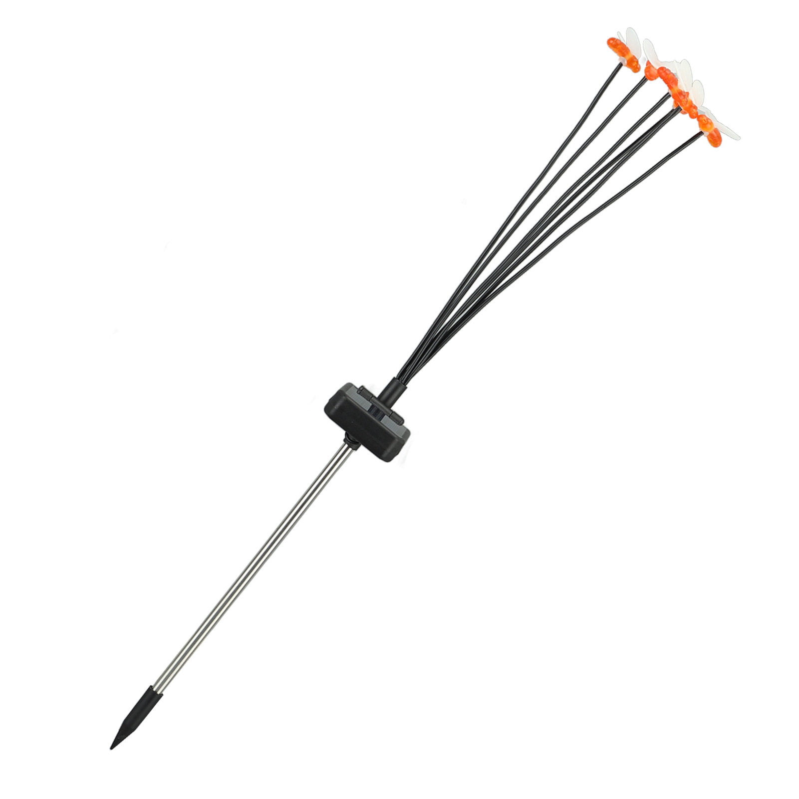 Led-solar-gartenleuchte Mit 6 Köpfen, Dekorativ, 600 Mah, Rasen- Und Gartenbeleuchtung, Schwingend, Farbenfroh