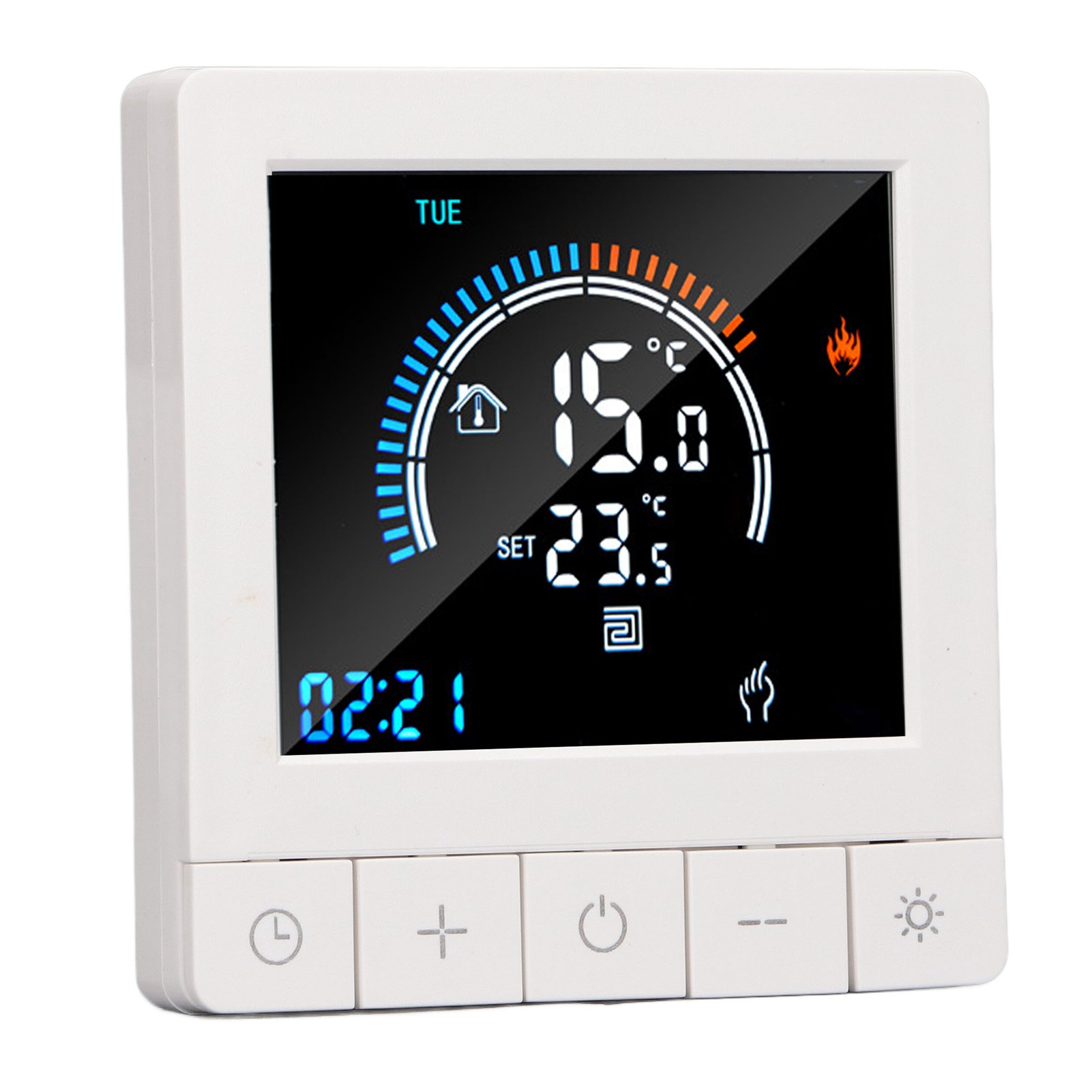 Intelligenter, Programmierbarer Lcd-thermostat Mit Präziser Steuerung Für Warmwasserbereitung, Geeignet Für Zuhause, Büro Und Einkaufszentrum, Ac90v–240v, Wlan-fähig
