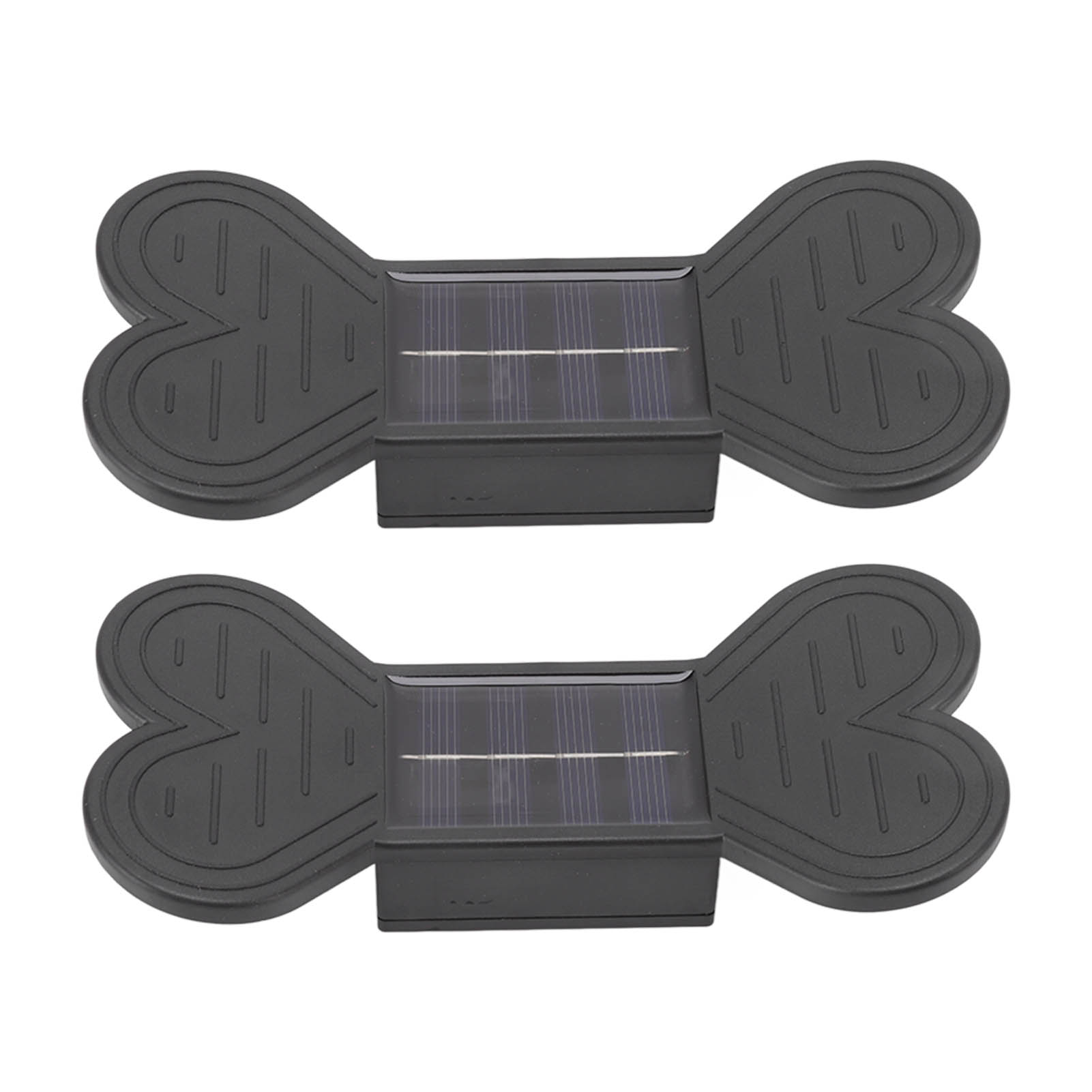 2er-set Wasserdichte Solar-wandleuchten Mit Warmweißem Licht, Abs-solar-wandlampen Für Garten- Und Hofdekoration