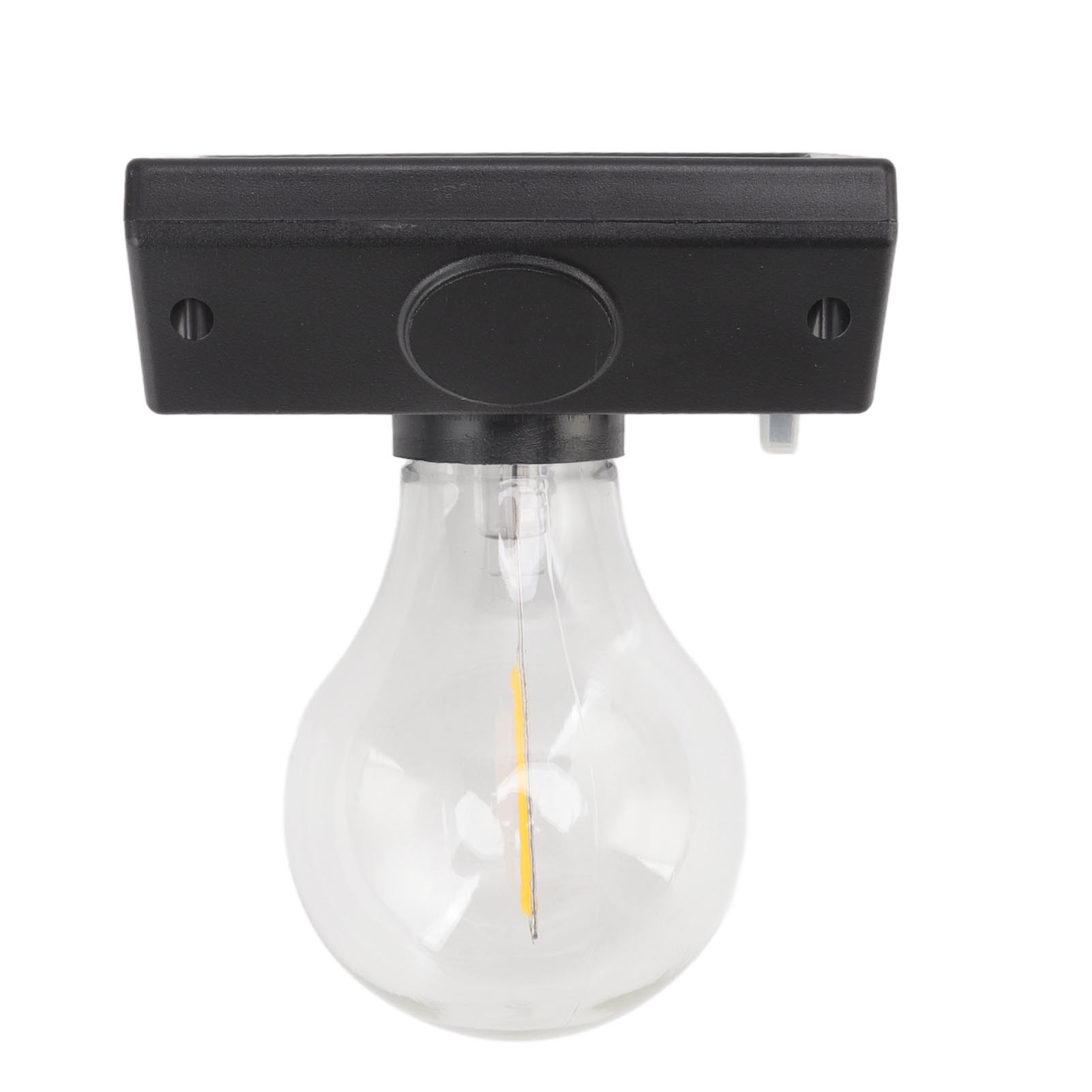 Wasserdichte Solar-glühbirnenlampe, Dekorative Led-wandleuchte Mit Wolframlampe Für Outdoor-camping