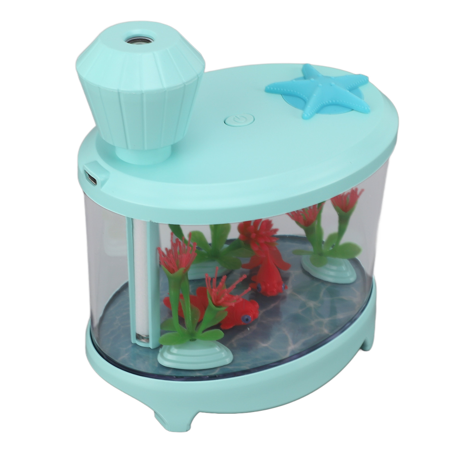 Mikro-luftbefeuchter Mit Aquarium-design, Ultraschall-usb-anschluss, Geräuscharm, Ätherische Öle, Aromatherapie-luftbefeuchter Für Auto, Schlafzimmer, Arbeitszimmer, Grün