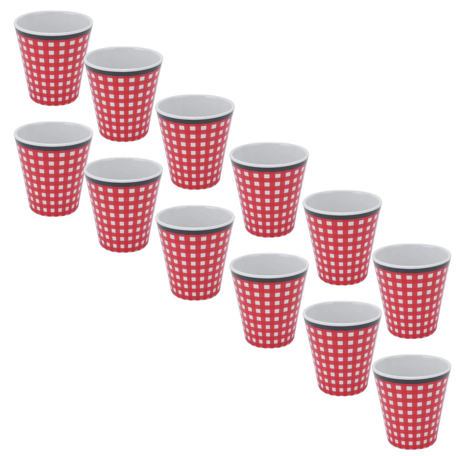 12er-set Melaminbecher Für Milch, Kaffee, Tee Und Andere Getränke – Ideal Für Zuhause, Restaurant, Schule Und Büro