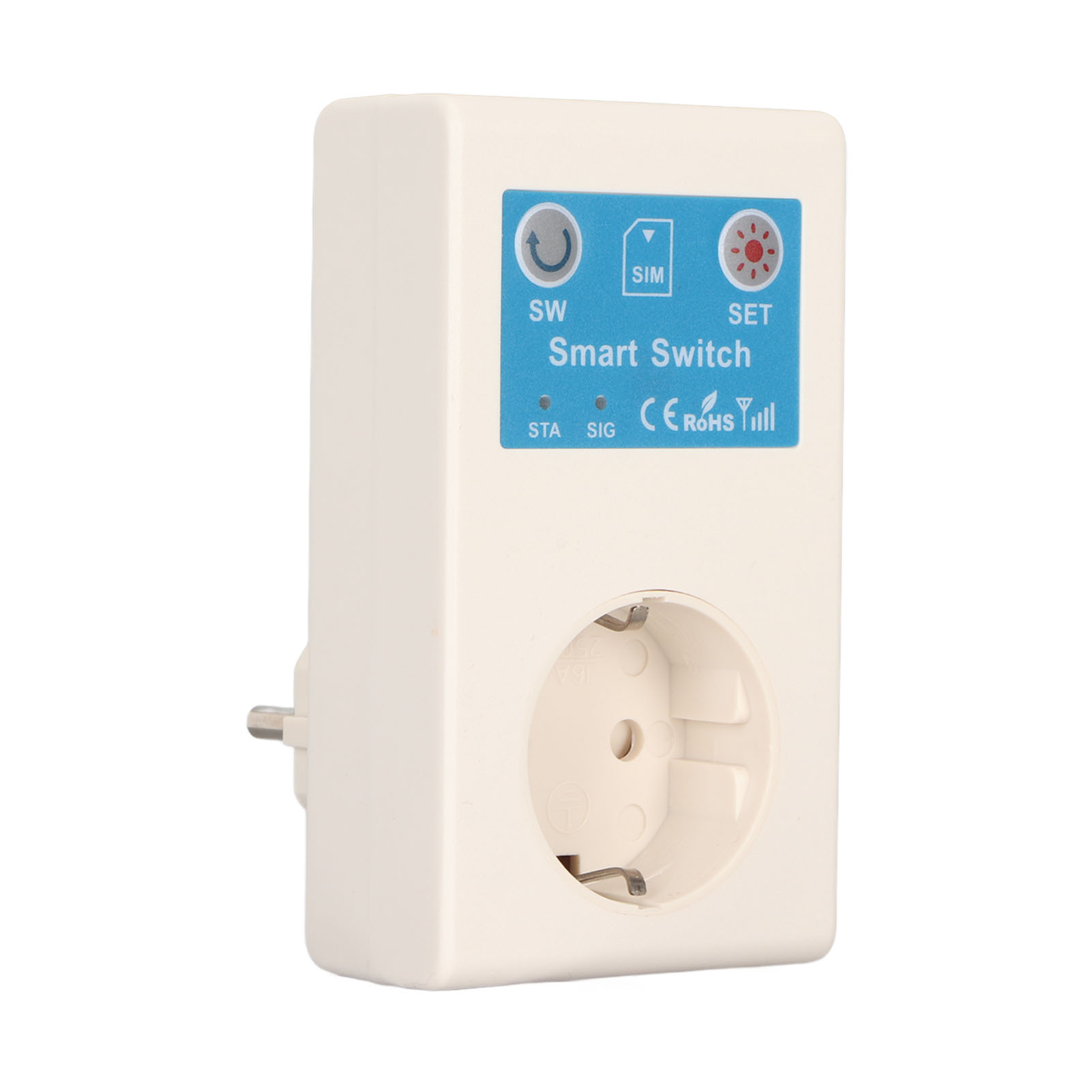 Intelligente Steckdose Mit Sms-fernsteuerung Und Stromausfallwarnung (eu-stecker, 110–250 V)