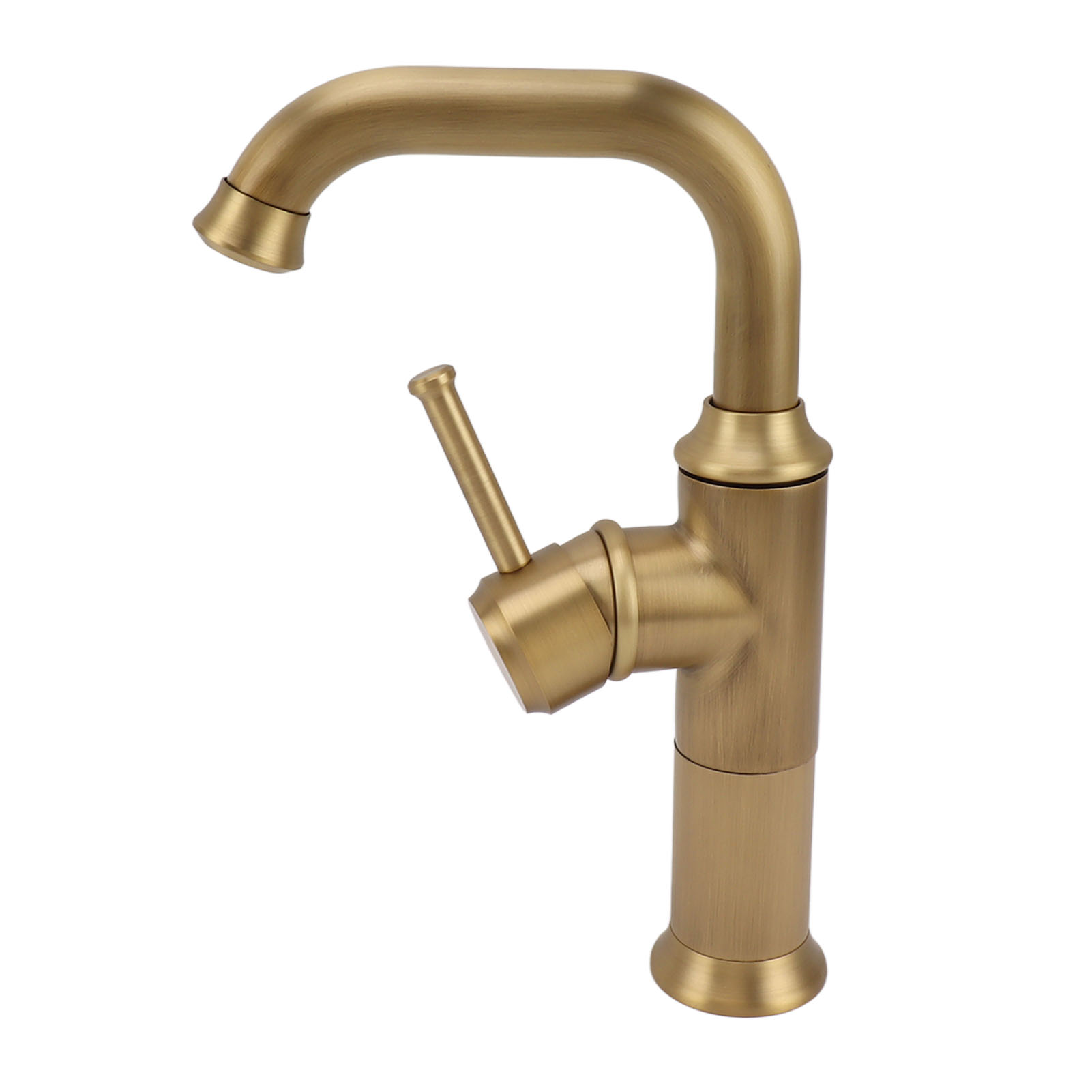 Retro-waschtischarmatur Mit Einhebelmischer, Kalt- Und Warmwasseranschluss, Geeignet Für Bad Und Küche, Gold