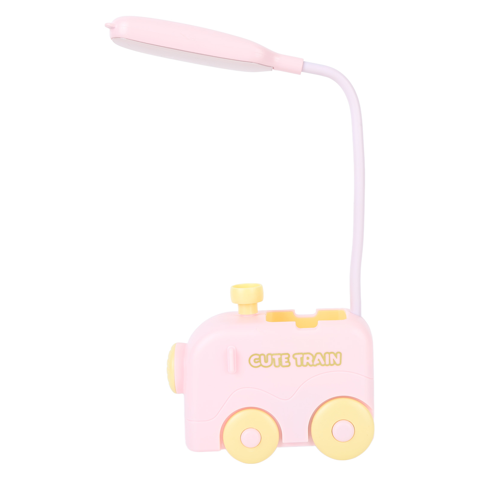 Mini-led-nachttischlampe Mit Zugfunktion, Augenschutz, Leselicht, Usb-ladefunktion Und Stifthalter Für Kinder, Rosa