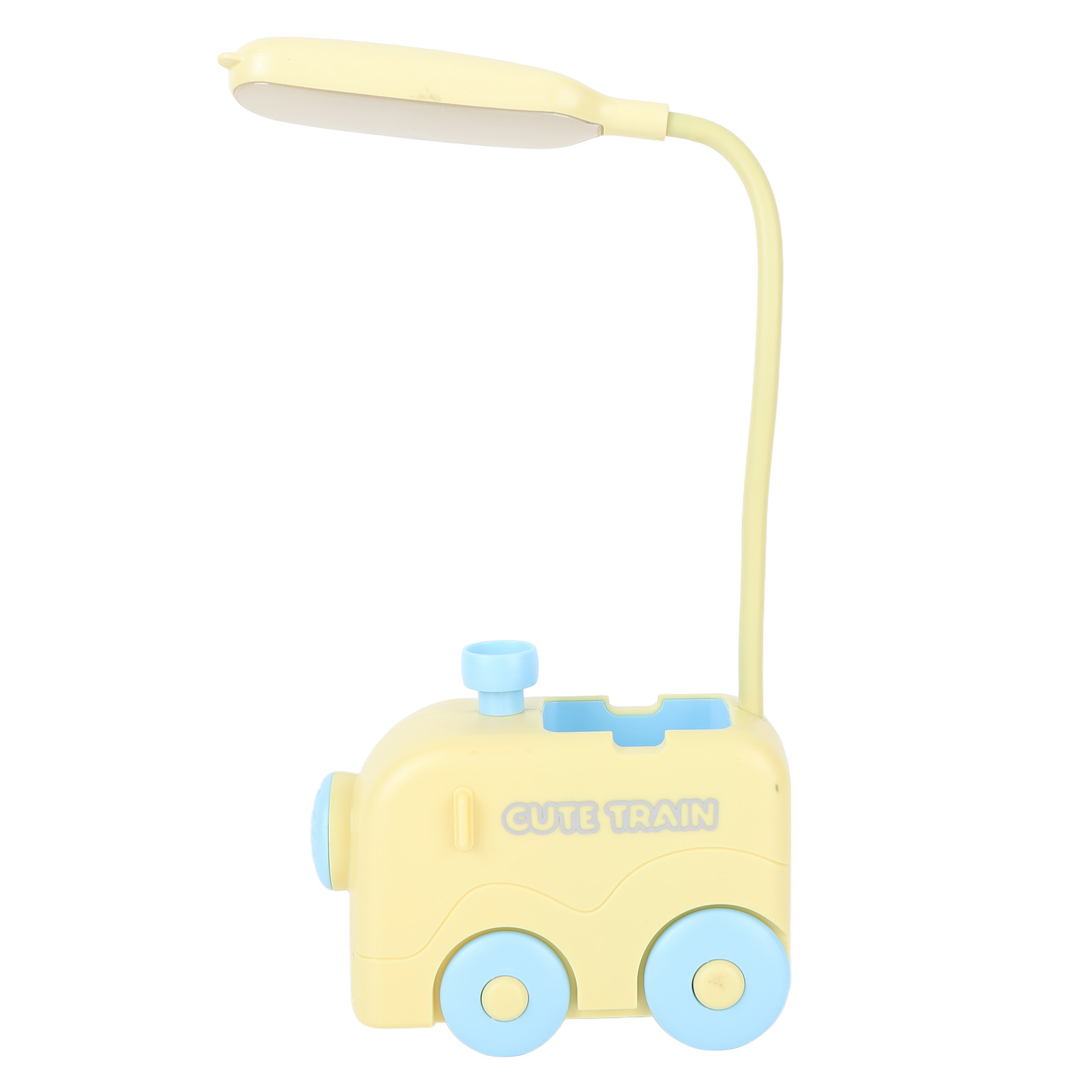 Mini-led-nachttischlampe Mit Zugfunktion, Augenschutz, Leselicht, Usb-ladefunktion Und Stifthalter Für Kinder, Gelb