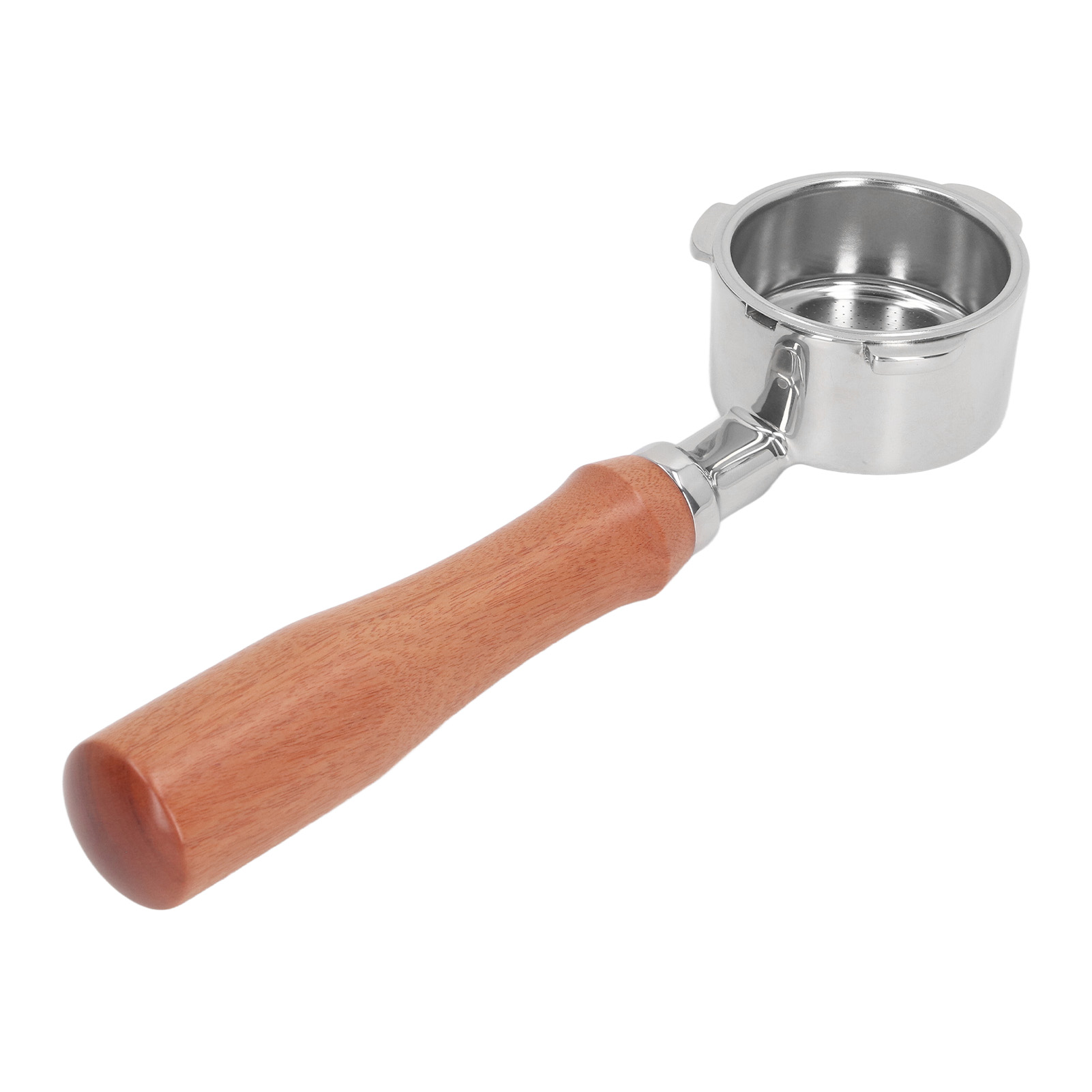 51-mm-siebträger, Bodenloser Siebträger Mit 3 Ohren, Edelstahl, Passend Für Donlim 6001, 5403, Kf5400 E, All Wood Red Acid Branch