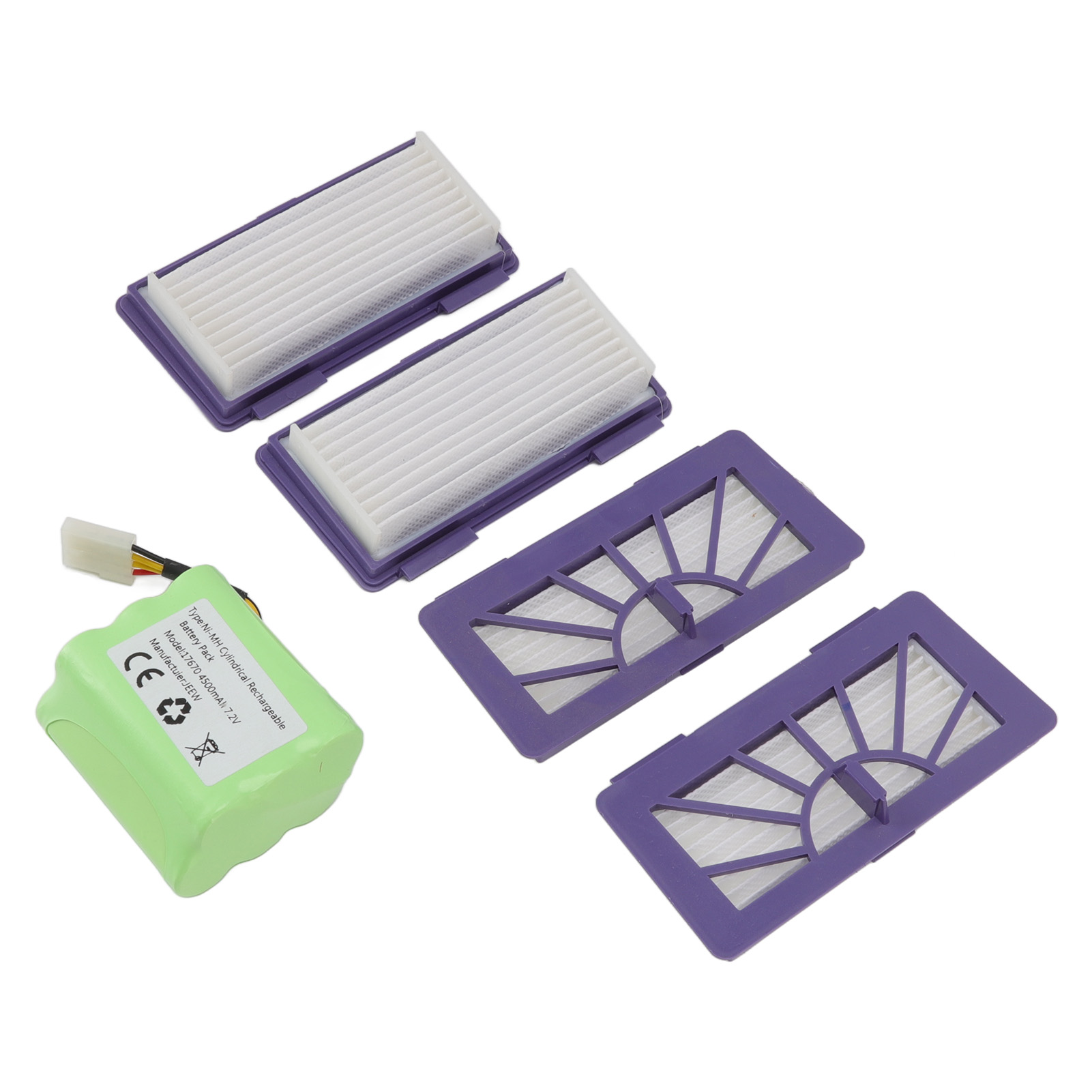 4500 Mah 7,2 V 17670 Lithium-akku-filterset Für Neato Xv11 Xv12 Xv14 Xv15 Xv21 Kehrmaschine N707 Akku N704 Filterzubehör