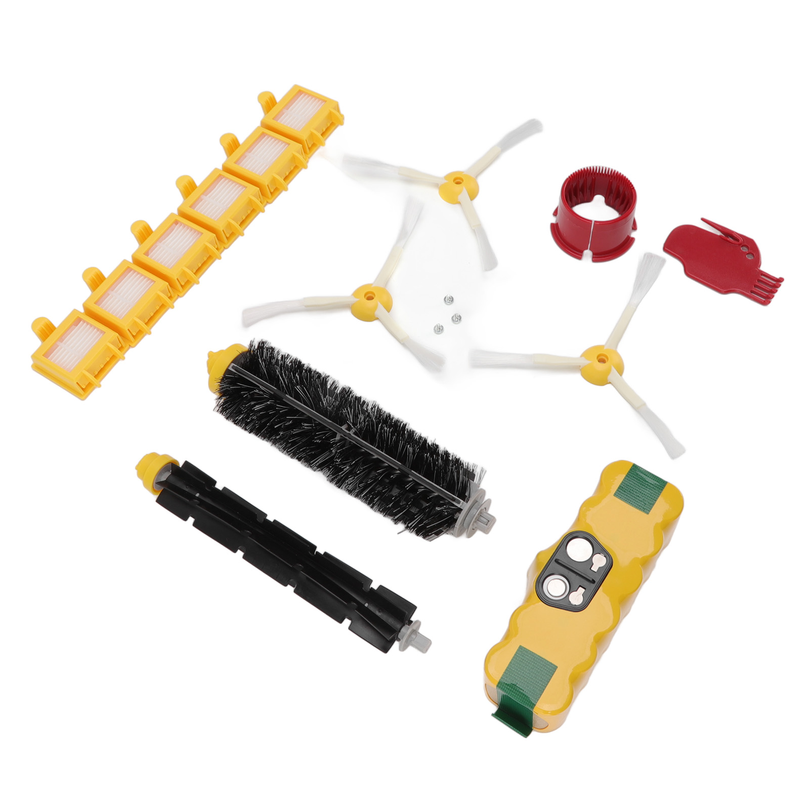 3500mah 14,4v Nimh Akku-bürstenfilter-set Für Roomba-saugroboter, Akku-seitenbürstenfilter, Hauptbürstenzubehör
