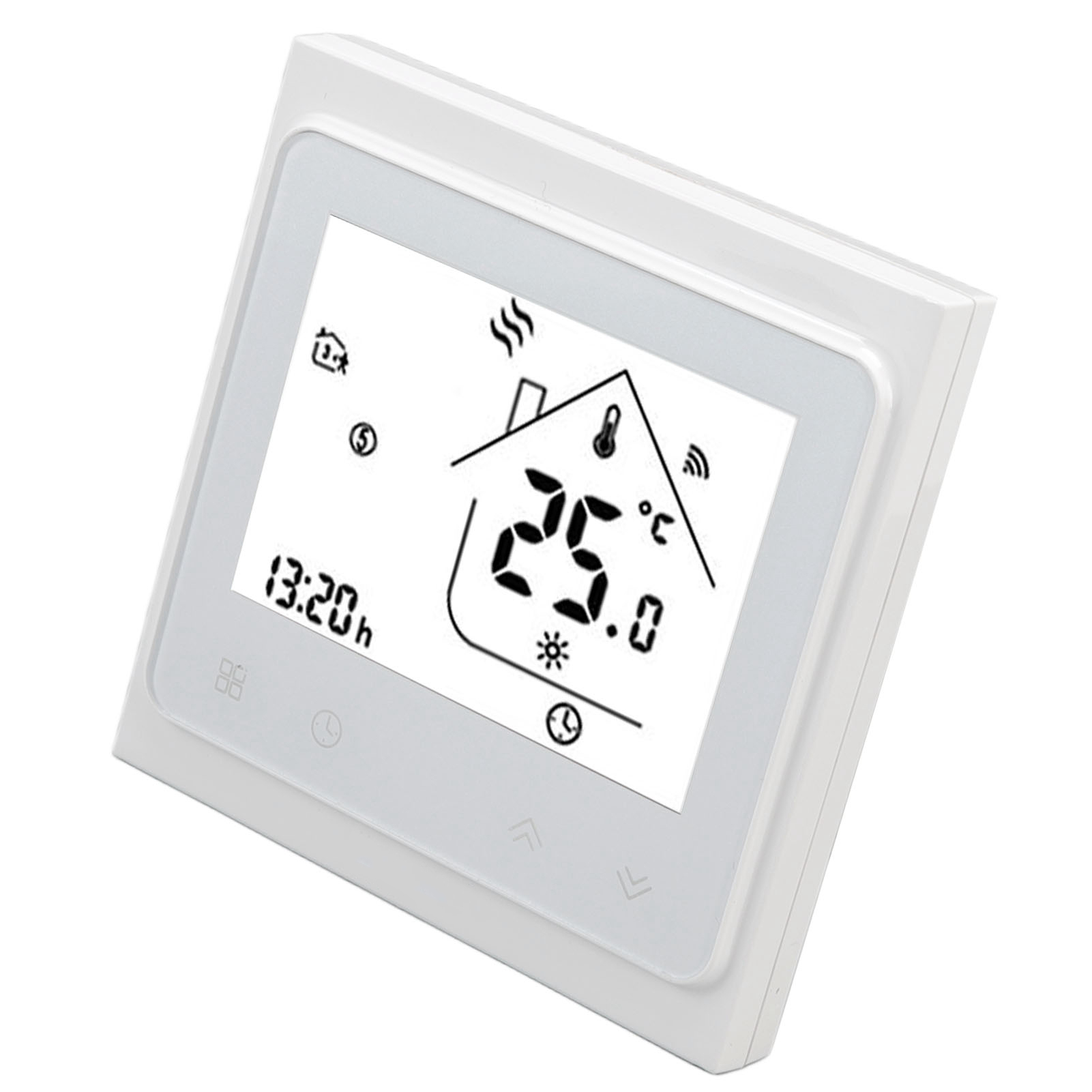 Intelligenter Thermostat Mit Wlan-programmierung, App-steuerung Und Sprachsteuerung Für Warmwasserbereitung, Temperaturregler Mit Lcd-display, Ac 95–240 V, Weiß