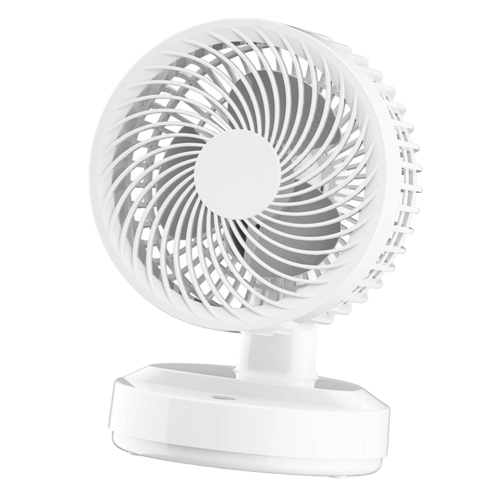 Tischventilator Mit Usb-aufladung, Leiser, Tragbarer Ventilator Für Studentenwohnheim Und Zuhause, Weiß, Steckertyp