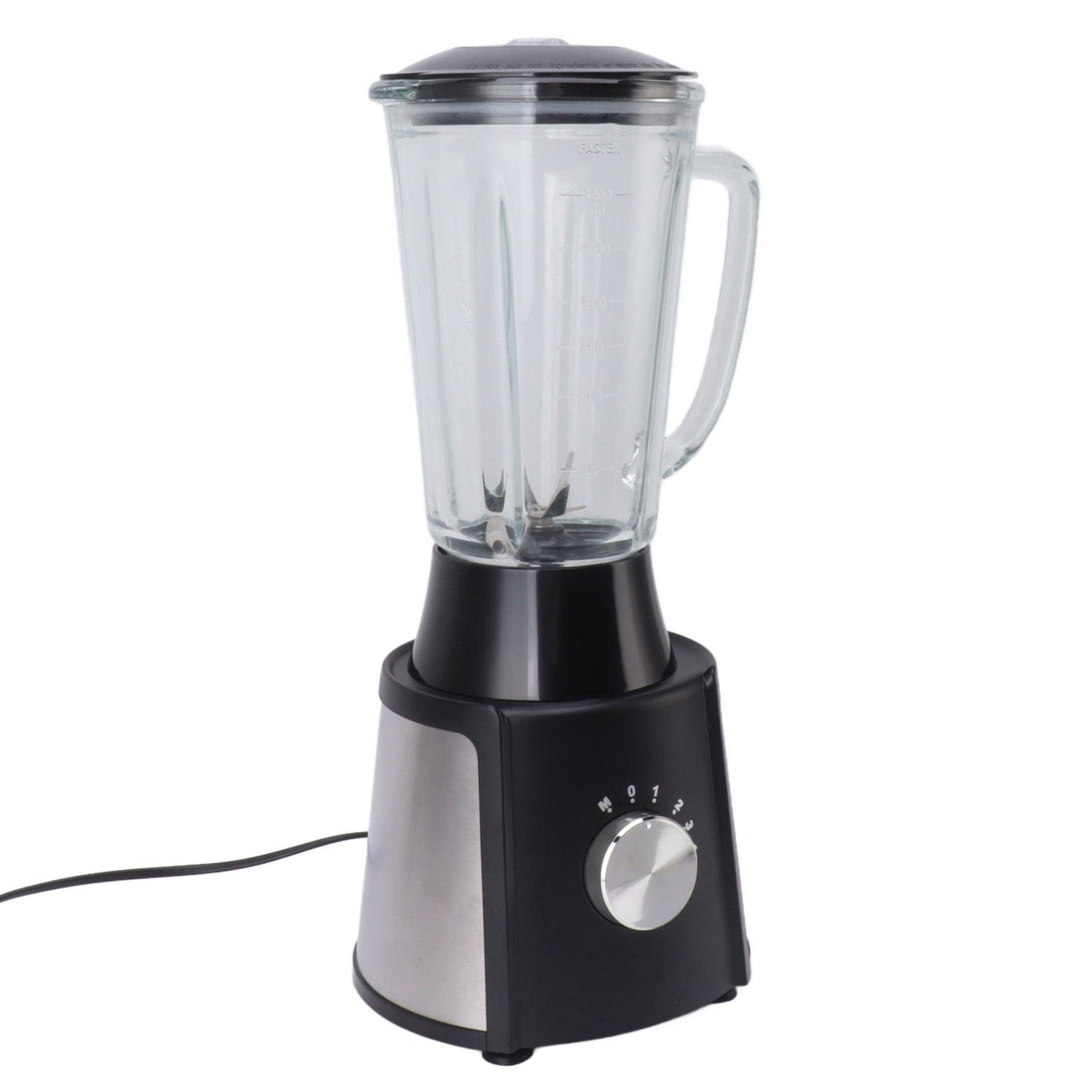 Küchenmixer, 1500 Ml + 500 Ml Behälter, Multifunktions-standmixer Für Shakes Und Fruchtsäfte, Eu-stecker 220 V, Schwarz
